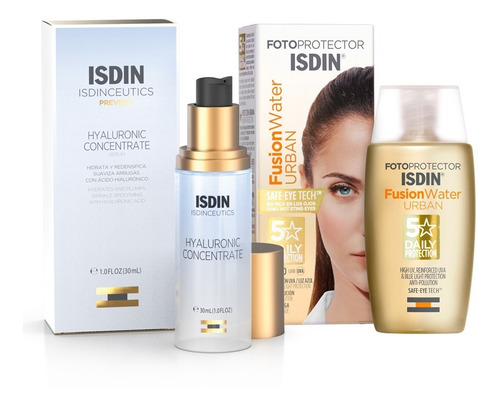 Isdin Combo Hyaluronic Concentrate + Fusion Water Fps30
