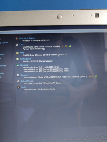 Notebook Dell Inspiron 1525