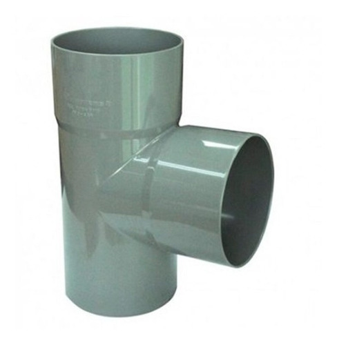 Pack 6 Unidades Tee Pvc Sanitario Gris 75mm