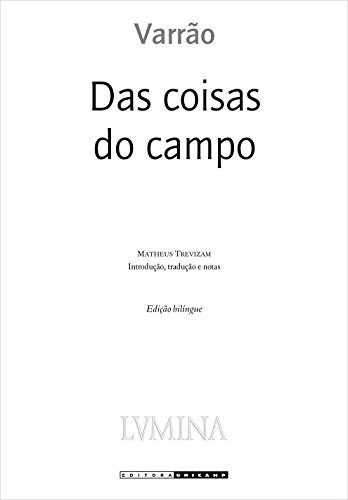 Libro Das Coisas Do Campo De Varrão Unicamp
