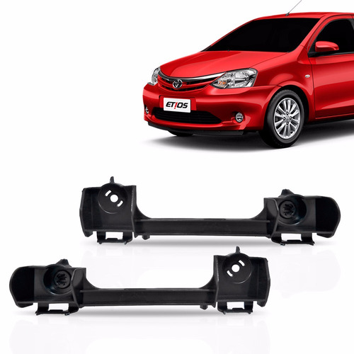 Par Guia Suporte Parachoque Etios Toyota Dianteiro