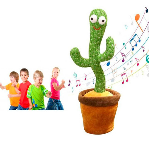 Cactus Bailarin Juguete Canta Habla Musica Recargable Voz