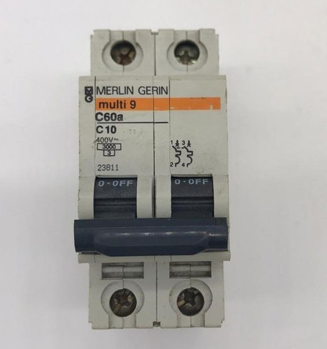 Merlin Gerin Reja de desminado 10 amp interruptor de un polo tipo B 10 A Multi 9 C60HB110 25843