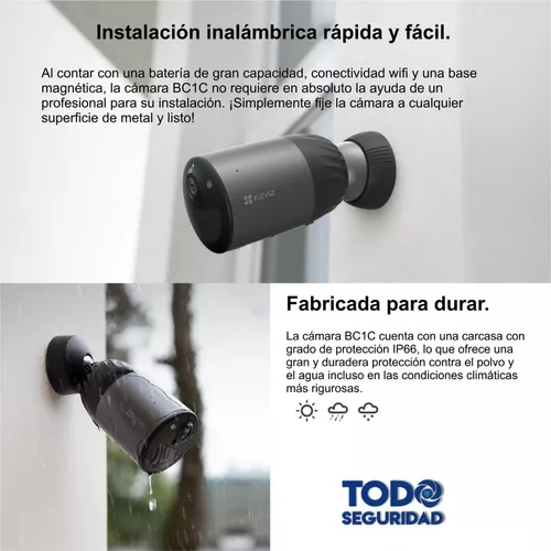 Camara Ip Wifi Ezviz 1080p 2mp Con Bateria Sin Cable Autonoma Exterior  Inalambrica