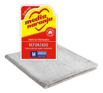 Comprar Trapo de piso tejido blanco reforzado M Media Naranja máxima absorción y durabilidad ideal para limpieza de hogar y oficinas compra ahora y mantén tus espacios impecables