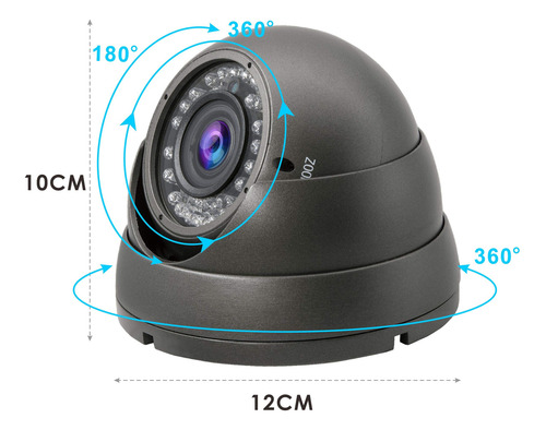 Cámara De Seguridad De Domo Súper Híbrida De 5 Mp 4 Mp 1080p