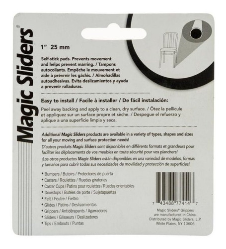 Imagen 2 de 5 de Oferta Del Dia Tope Magic Slider Para Muebles 77414 Deslizab