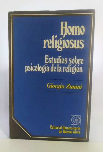 Libro Estudios Sobre Psicología De La Religión / G. Zunini 