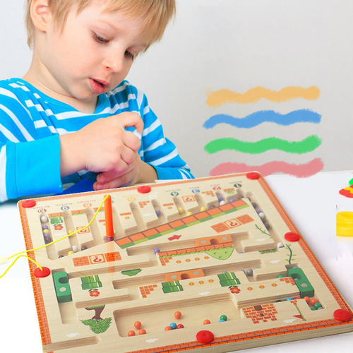 Jogo De Labirinto Magnético, Brinquedos De Viagem,