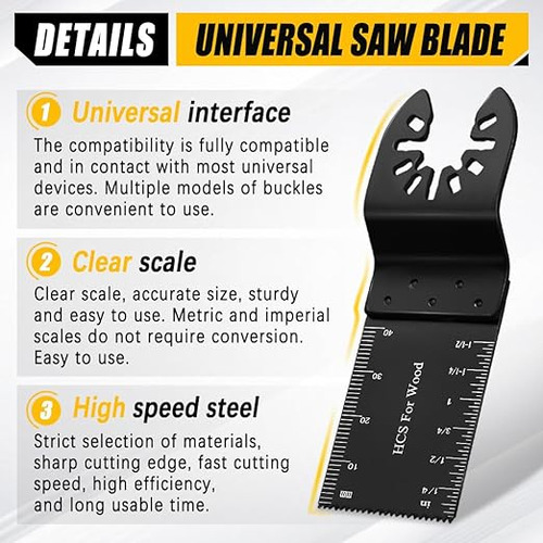 Pack 20 De Cuchillas De Corte De 32 Mm Para Sierra Universal