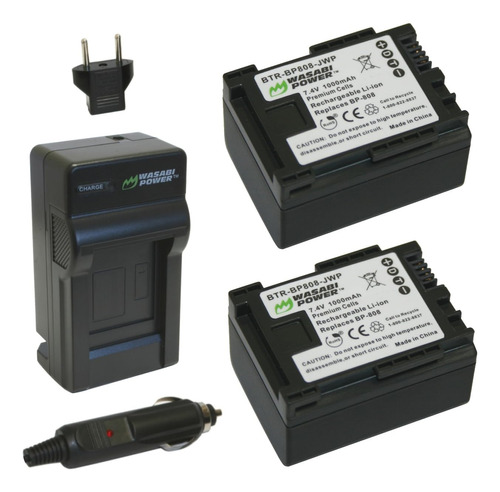 Batería Bp-819 + Cargador Para Canon Bp-808 Bp-827 Vixia S10