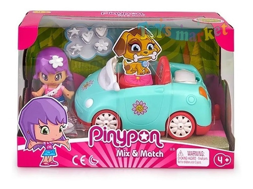 Imagen 3 de 6 de Pinypon Auto O Moto + Muñeca Y Accesorios Picnic Tv Famosa