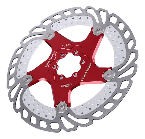 Disco Bicicleta De Bicicleta De Acero Inoxidable 203 Mm Rojo