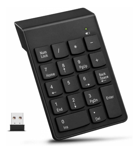Imagen 1 de 5 de Teclado Numérico Inalámbrico Usb P/ Laptop Notebook | Ero