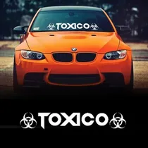 Comprar Calco Parabrisa Toxico Warning Sticker Tuning Car Tatoo 80cm