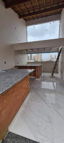 Cobertura Com 2 Dormitórios À Venda, 98 M² Por R$ 600.000 - Campestre - Santo André/sp - Co4333