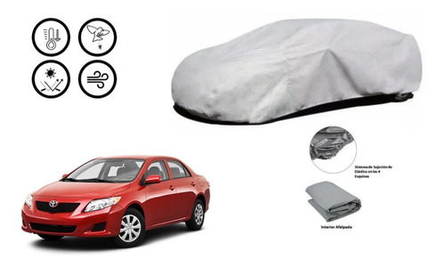 Car Cover Toyota Corolla Xrs 2012 Afelpada. Msi