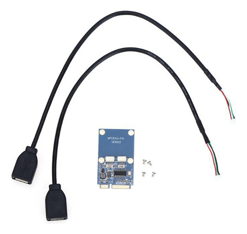 Adaptador Pci-e Pci Express A Doble Usb Mpcie A 5 Pines Y 2