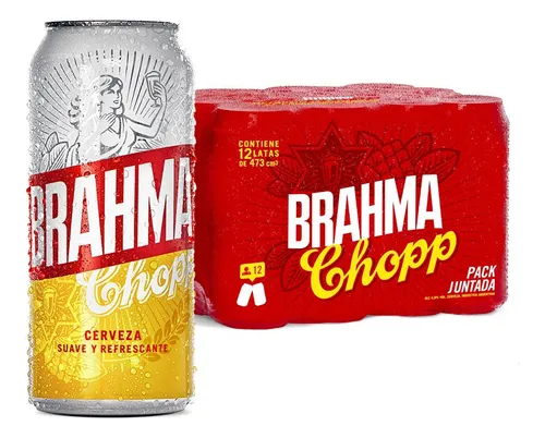 Cerveza Brahma Chopp Lata X 473ml