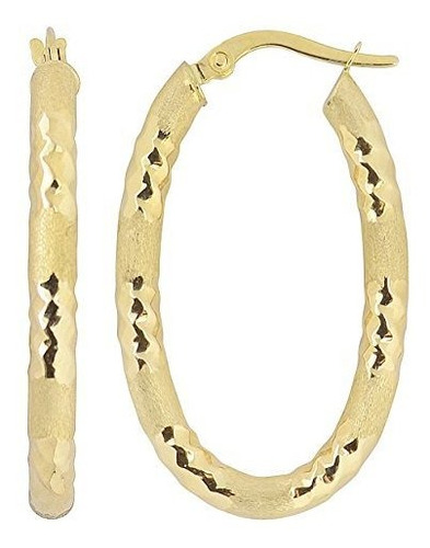Kooljewelry 10k Oro Amarillo De Corte De Diamante Y Los Pend