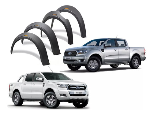 Extensiones Tapabarro C/reflectante Ford Ranger 2016-2020