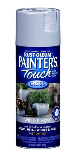 Pintura Aerosol Painter´s Touch Gloss Rust Oleum 340g Gris