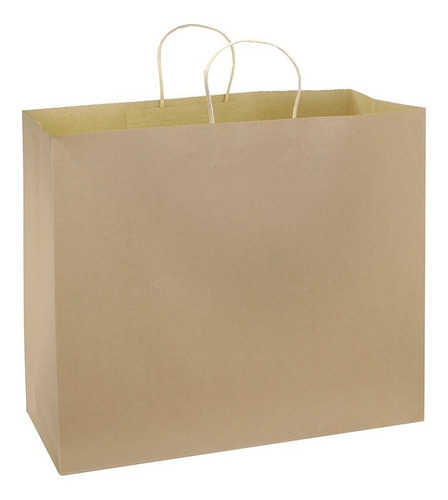 Bolsa De Papel Kraft 150g/m2, Reciclabe/reutilizable, 50unds