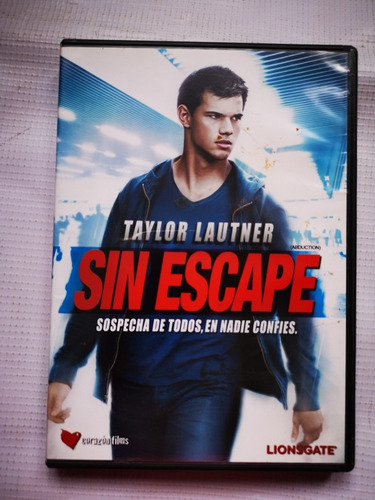 Sin Escape Taylor Lautner Película Dvd Original 