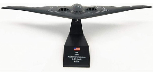Modelo De Avión Stealth Bomber, Mxbar-001, B-2a Spirit, 1:20 Color Gris