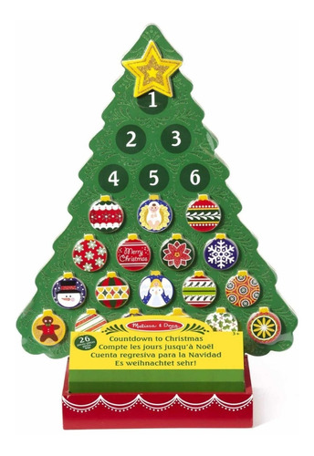 Arbol Cuenta Navidad Calendario De Adviento De Madera