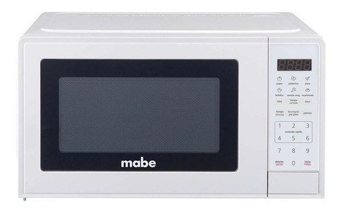 Horno Microondas Blanco 20l(0.7ft3) C/acero Inoxidable Mabe
