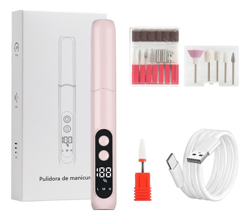 Kit De Uñas Taladro De Uñas Lima De Uñas Eléctrica Motor De