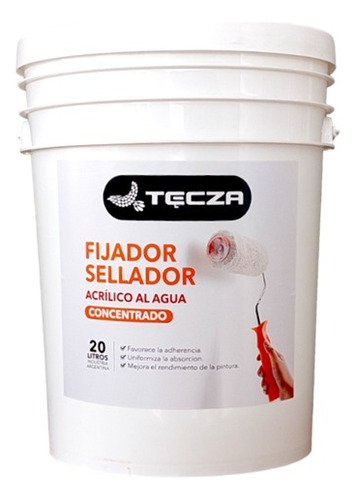 Sellador Fijador Concentrado 1 + 3 Al Agua, 20 Litros 