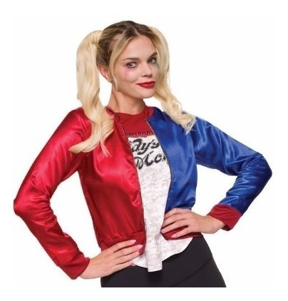 Disfraz De Harley Quinn Escuadron Suicida - Chaqueta Y Blusa