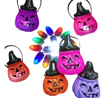 Comprar Combo Caramelera Calabaza Con Capsula De Luz Led Multicolor