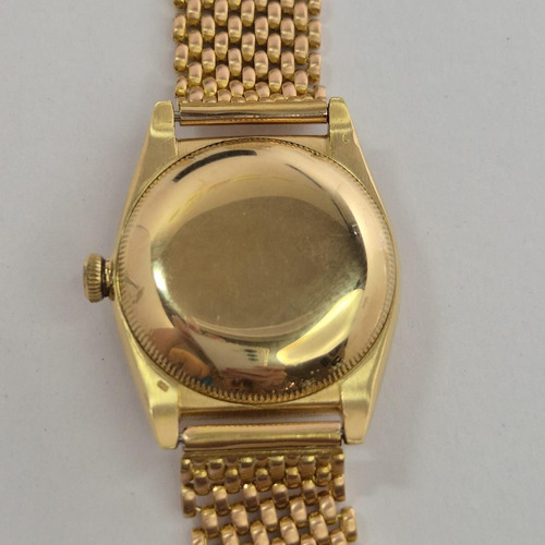 Rolex Oyster Perpetual Bubbleback 1946 Full Gold 32mm Dourado Dourado Branco (Usado)