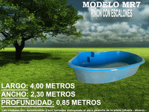 Imagen 8 de 8 de Pileta M3 3 X 1,80 X 0,70 (17 Modelos)
