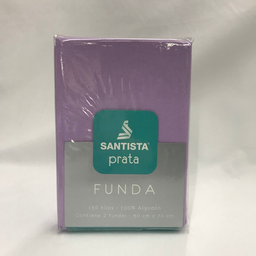 Fundas De Almohada Santista Prata Pack X2  / 100% Algodón 