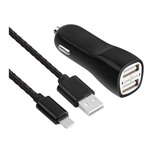 Cargador De Coche De Alta Velocidad 3 Usb 1a Daul 3 Pie...