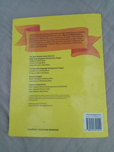 Libro De Inglés Big Bird's Yellow Book Student Book Oxford (Usado)