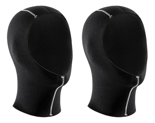 2pcs 3mm Neoprene Diving Wetsuit Stretchy Swimming Hat