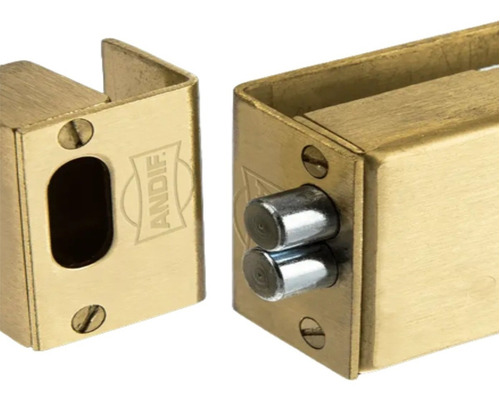 Imagen 2 de 4 de Cerrojo Andif 853 Para Puerta De Cristal (derecha).