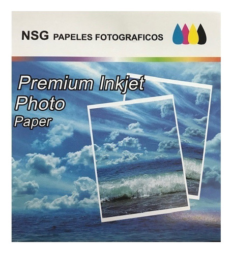Papel Fotografico  Nsg Glossy A 4 260 Grs- Pack X 80 Hojas