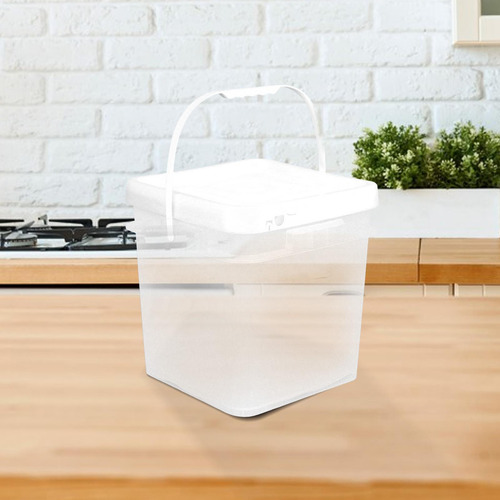 Cubo Cuadrado Para Almacenamiento De Alimentos, Cubo Claro