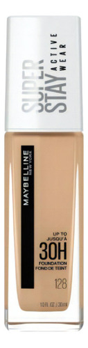 Base Maybelline Superstay 30 Hs Full Coverage N°128 Warm Nude