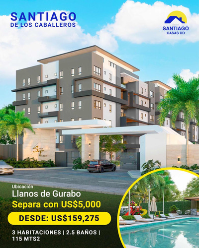 Apartamentos Santiago Sahir Tower En Llanos De Gurabo