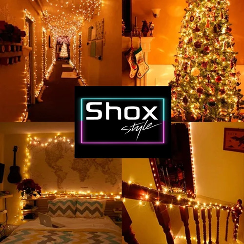 Imagen 7 de 9 de Guirnalda Luces Led Interconectables 20 Metros Lineal Calido