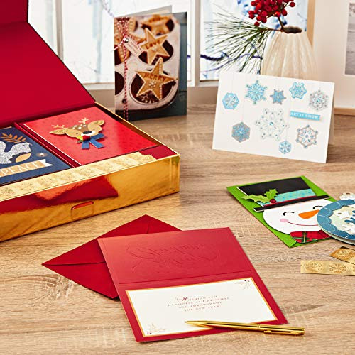 Surtido De Tarjetas Navideñas Hechas Mano Caja (juego ...