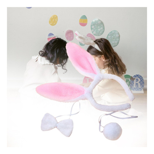 / Conjunto De Disfraz De Para Mujer, Diadema Con Orejas De