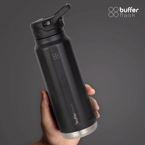 Termo Botella Agua Termica Acero Inoxidable Buffer 700 ml + Tapas 700ml